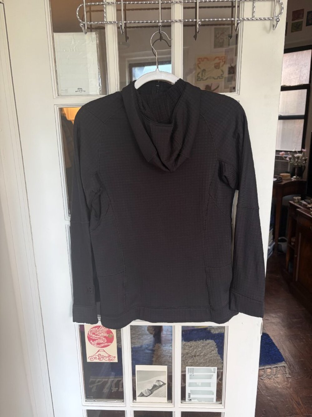 Patagonia Women's R1 Fleece Zip-Up Hoodie - Black - Picture 3 of 9